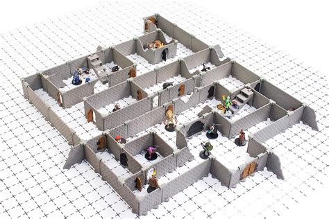 Sistema Modular De Mazmorra Juego De Mesa Y Rpg Terrain Para Dungeons