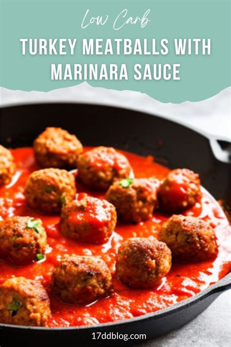 Healthy Low Carb Turkey Meatballs With Marinara Sauce My 17 Day Diet Blog