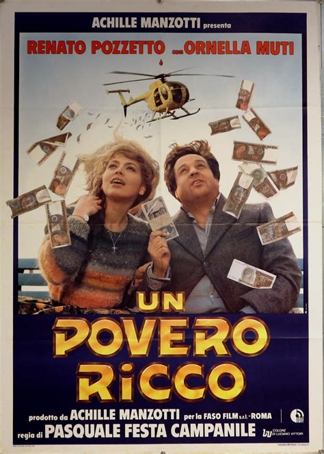 1983 Affiche 2F De Cinéma Un Povero Ricco Renato Pozzetto Ornella