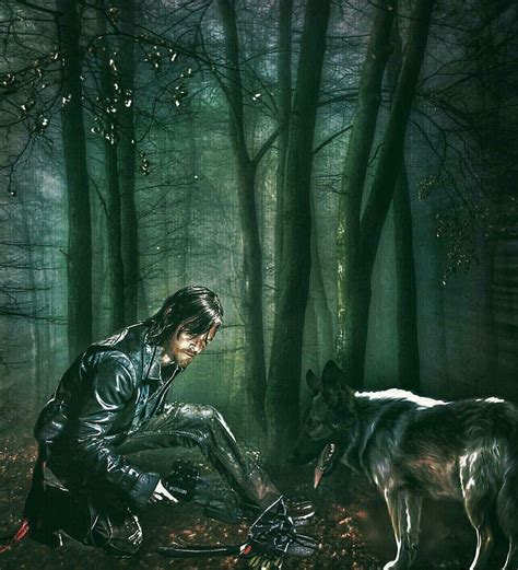 Daryl Dixon And Dog Go Hunting Daryl Dixon Stuff And Thangs Art