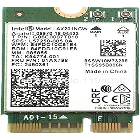 Intel NIC WI FI6E AX211 2230 2x2 No VPro Amazon Fr Informatique