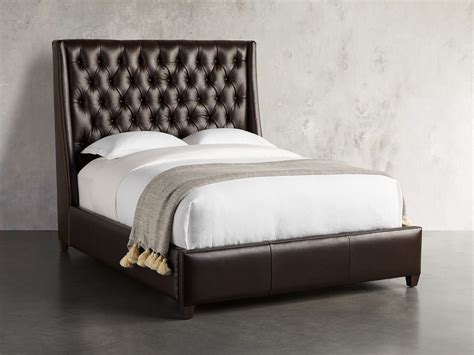 Leather Tufted Queen Bed Hanaposy