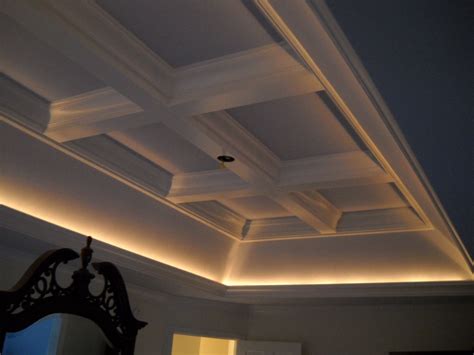 Rope Lighting Coffered Ceiling - Ceiling Light Ideas