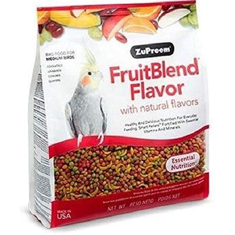 Zupreem Fruit Blend Bird Food With Natural Fruit Flavors Parrots And