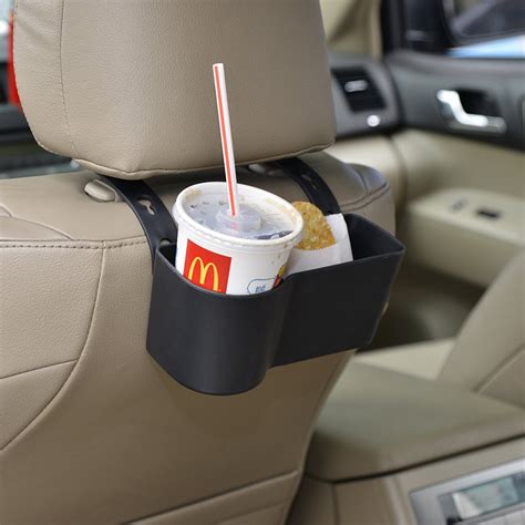 Buy Car Headrest Seat Back Organizer Cup Holder Drink Pocket Food Tray