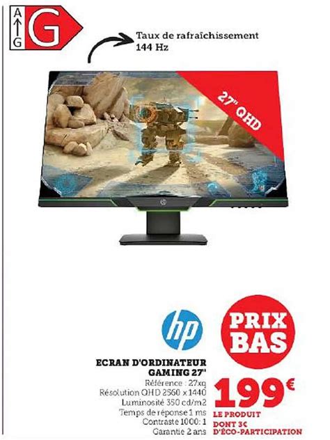 Promo Cran D Ordinateur Gaming Hp Chez Super U Icatalogue Fr