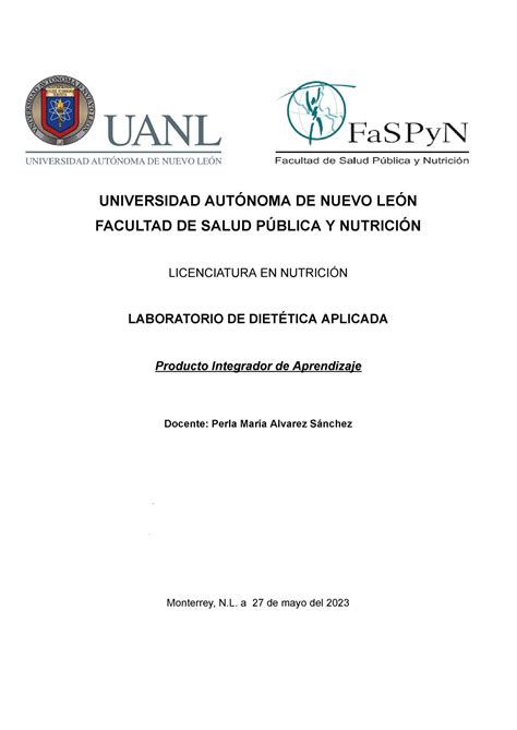 Pia Equipo Pia Universidad Aut Noma De Nuevo Le N Facultad De