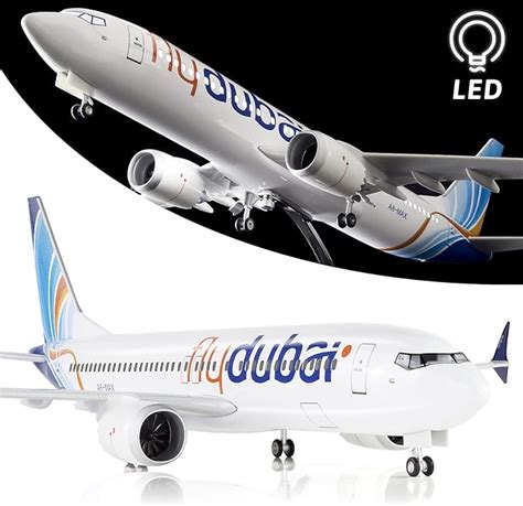 Lose Fun Park 1 130 Scale Large Model Airplane DuBai Boeing 737 Plane