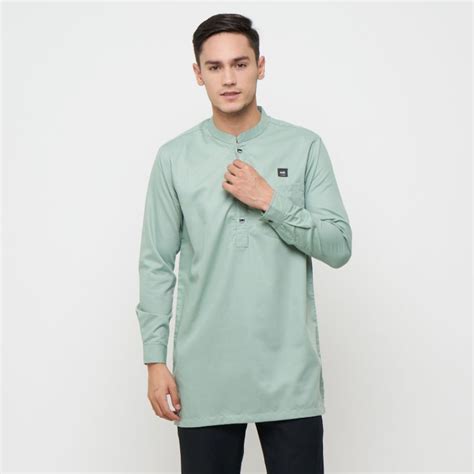 Jual Kdl Kurta Lengan Panjang Toyobo Baju Koko Warna Mint Original Kdl