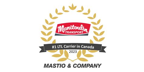 Manitoulin Transport Named #1 LTL Carrier in Canada by Mastio & Company