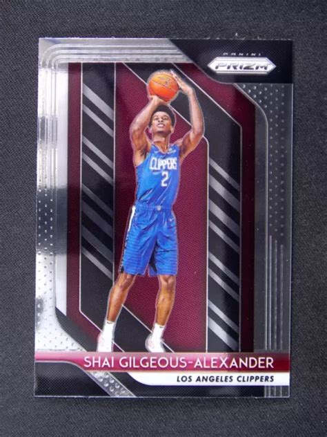 2018 19 PANINI PRIZM Shai Gilgeous Alexander 184 Tondeuses Recrue RC