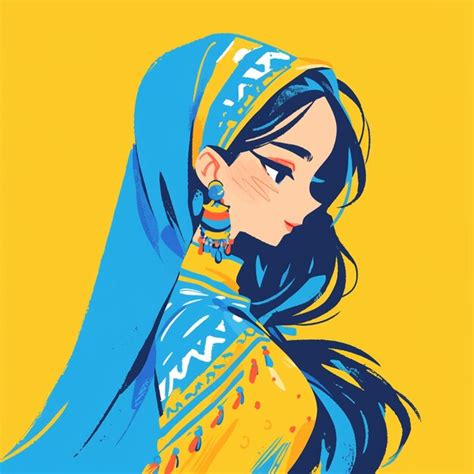 Premium Vector Turkmen Woman In Traditional Turkmen Dress As A Hostess