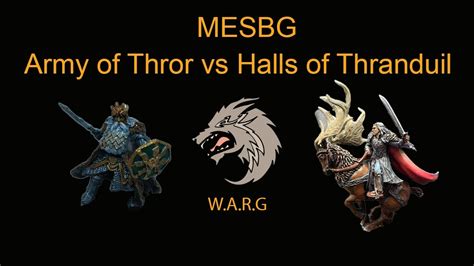 Old 1st Edition Mesbg 800 Points Battle Report Army Of Thror Vs