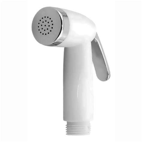 Kit Esguicho Gatilho Suporte Abs Ducha Branco E Cromada Banheiro Chuveirinho Anal Chuveiro