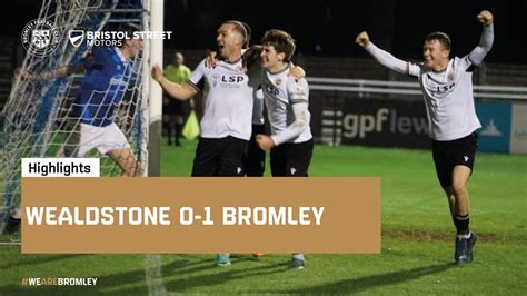 Highlights Wealdstone Bromley Youtube