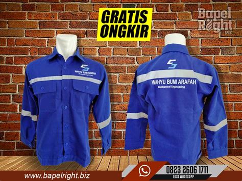 Baju Safety Lapangan Keren Model Kombinasi Terbaru Free Ongkir