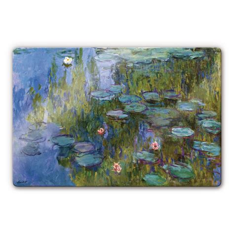 Monet Water Lillies Glass Art Wall Art