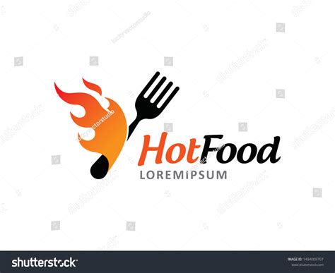 Hot Food Logo Symbol Icon Template Stock Vector Royalty Free 1494009707