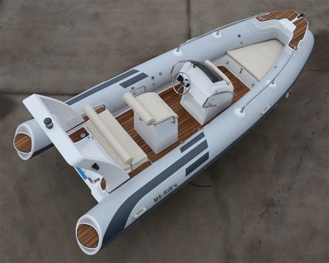 M Fiberglass Hull Rigid Hypalon Material Tube Rib Boat With Ce