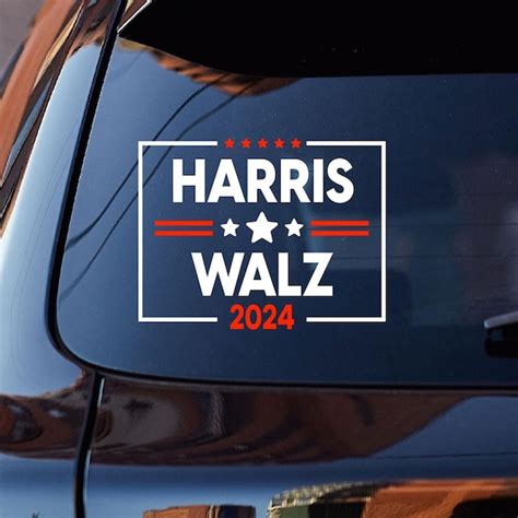 Harris Walz Bumper Sticker Etsy