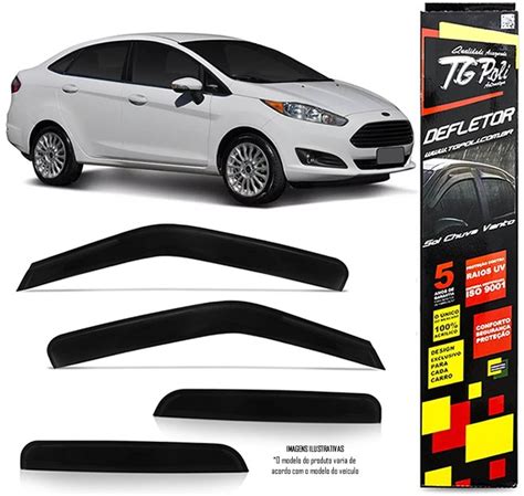 Calha De Chuva Ford New Fiesta Sedan 2013 2014 2015 4 Portas