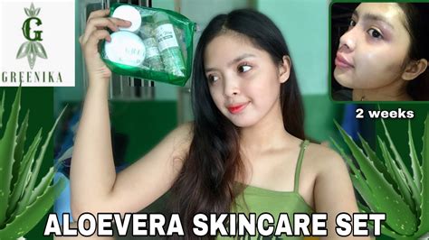 Aloevera Skin Care Set Greenika Honest Review Youtube