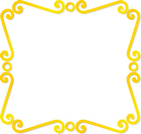 Yellow Border Frame Png - Ida Metzinger