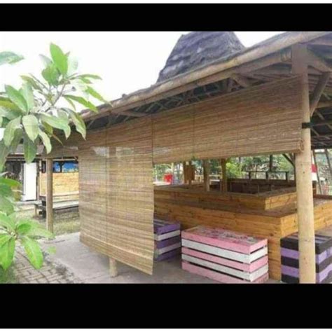 Jual Kerey Tirai Bambu Sawit Outdoor Ukuran X Anti Air Dan Tahan Panas