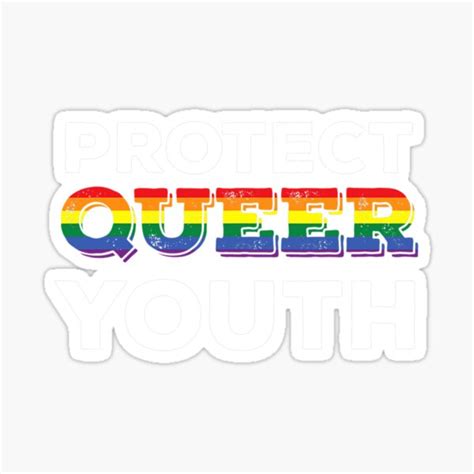 Lgbtq Protect Queer Youth Lgbt Gay Pride Jt Sticker For Sale By Reingercrist Redbubble
