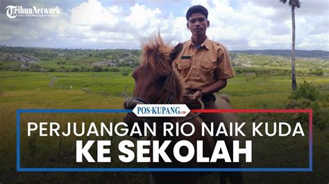 Perjuangan Rio Siswa SMA Di Rote Naik Kuda Ke Sekolah Sejauh 8