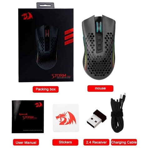 Mouse Redragon M Ks Storm Pro Rgb Wifi Ryr Computacion