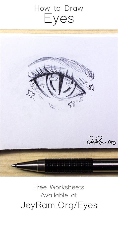 How to Draw Eyes: Step by Step for Beginners Free Printable PDF | Eye ...