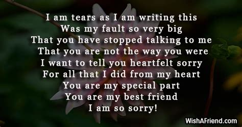 I Am Sorry Messages For Friends