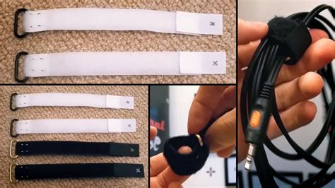 Diy Self Locking Velcro Cable Ties Youtube