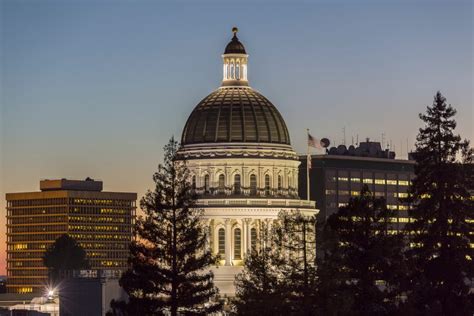 California State Capitol Dome Dusk View - ITUP