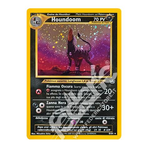 008 064 Houndoom Holo Unlimited IT MINT Federicstore