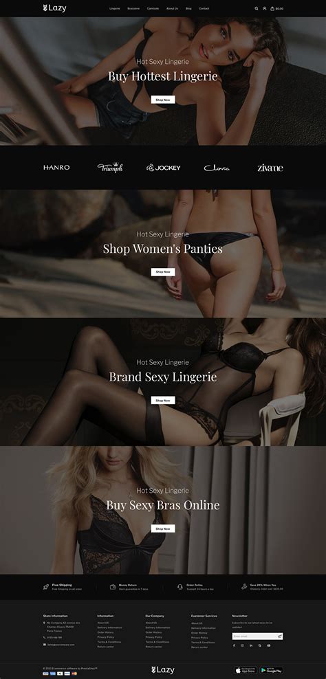 Lazy Lingerie Store Prestashop Responsive Theme By Codezeel Themeforest