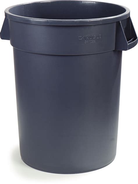 34102023 Bronco™ Round Waste Bin Trash Container 20 Gallon Gray