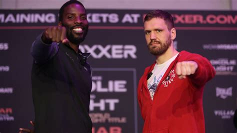 Lawrence Okolie V David Light Weigh In LIVE Results WBO Cruiserweight