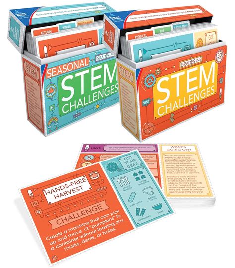 Amazon Carson Dellosa Stem Challenges Learning Cards Bundle