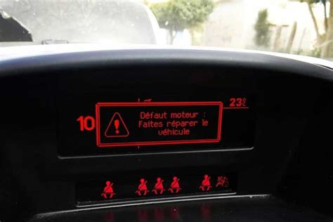 Résoudre le défaut moteur faites réparer le véhicule sur Peugeot 308