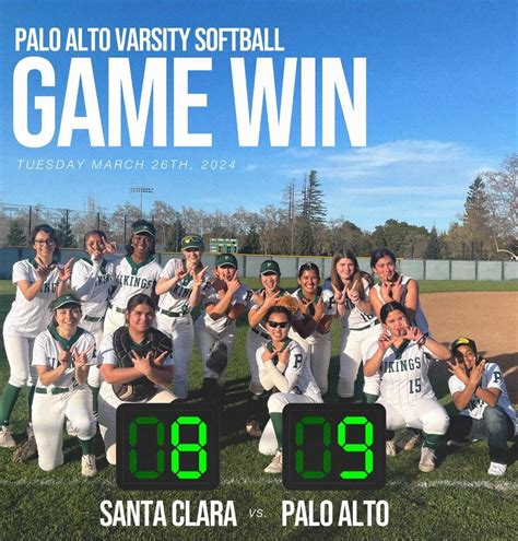 Paly Softball Defeats Santa Clara 9 8 Viking Magazine