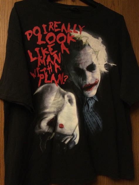 The Joker Heath Ledger Batman Black Shirt The Gem