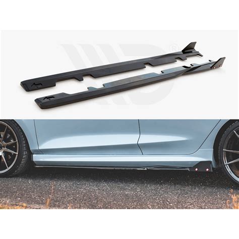 Maxton Design Side Skirts Diffusers Flaps V 2 Ford Fiesta MK8 ST