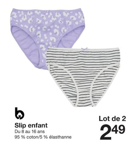 Promo Slip Enfant Chez Zeeman