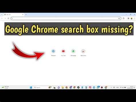 How To Fix Google Chrome Search Bar Missing Problem In Desktop Youtube