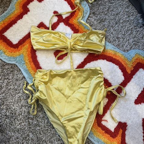 Asos Yellow Bikini Size 2 4 The Color Is So Depop