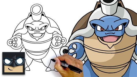 How To Draw Mega Blastoise | Pokemon - YouTube