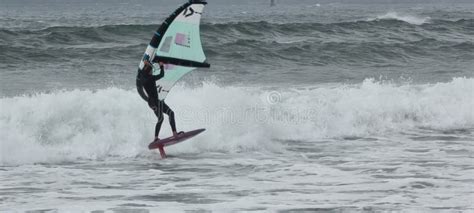 Marazion Beach Wind Surfing Penzance Cornwall Uk Editorial Photo