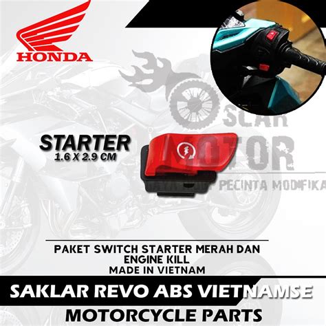 Jual Saklar Starter Warna Merah Vietnam Saklar Cut Off Pengganti Idling